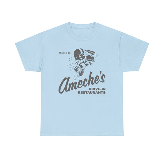Meetcha at Ameches Drive In Restaurants Defunct Logo T-shirt