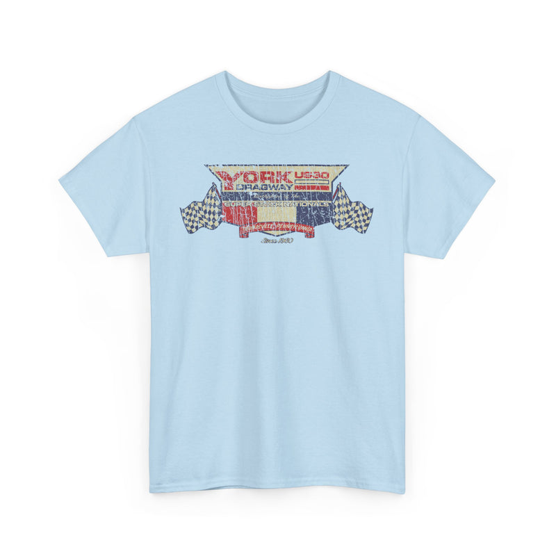 Load image into Gallery viewer, York US30 Dragway 1960 Thomasville Pennsylvania Drag Racing Track T-shirt
