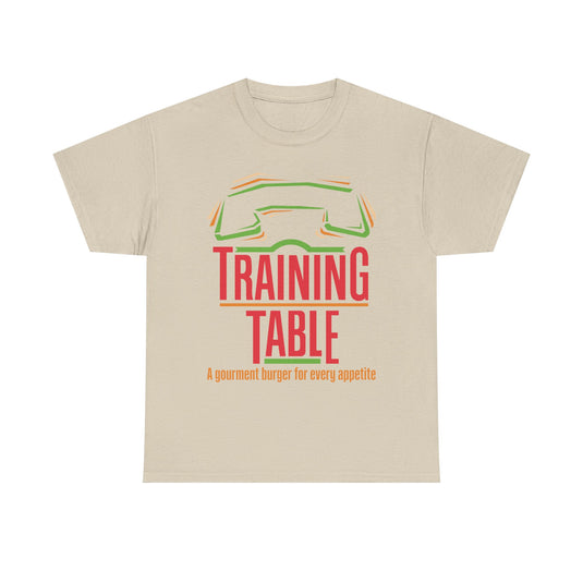 Training Table Gourmet Burger Vintage Restaurant Logo Chain T-Shirt
