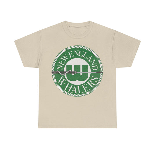 New England Whalers Connecticut Logo Ice Hockey T-shirt