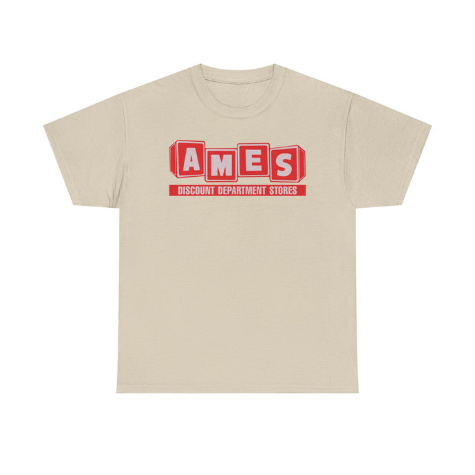 AMES Discount Department Stores Vintage Retail Logo T-Shirt