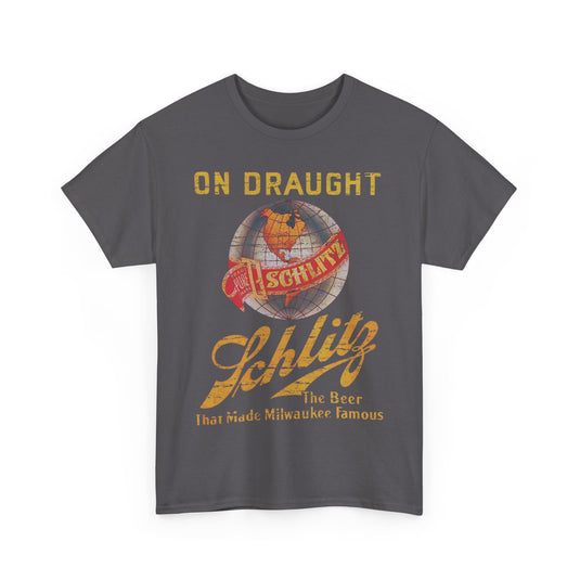 Schlitz Beer Milwaukee on Draught Wisconsin Brewery T-shirt