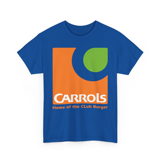 Carrols Home of Club Burger Vintage Classic Chain Restaurant Logo T-Shirt