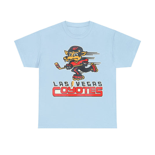 Las Vegas Coyotes Logo Nostalgic Roller Hockey T-shirt