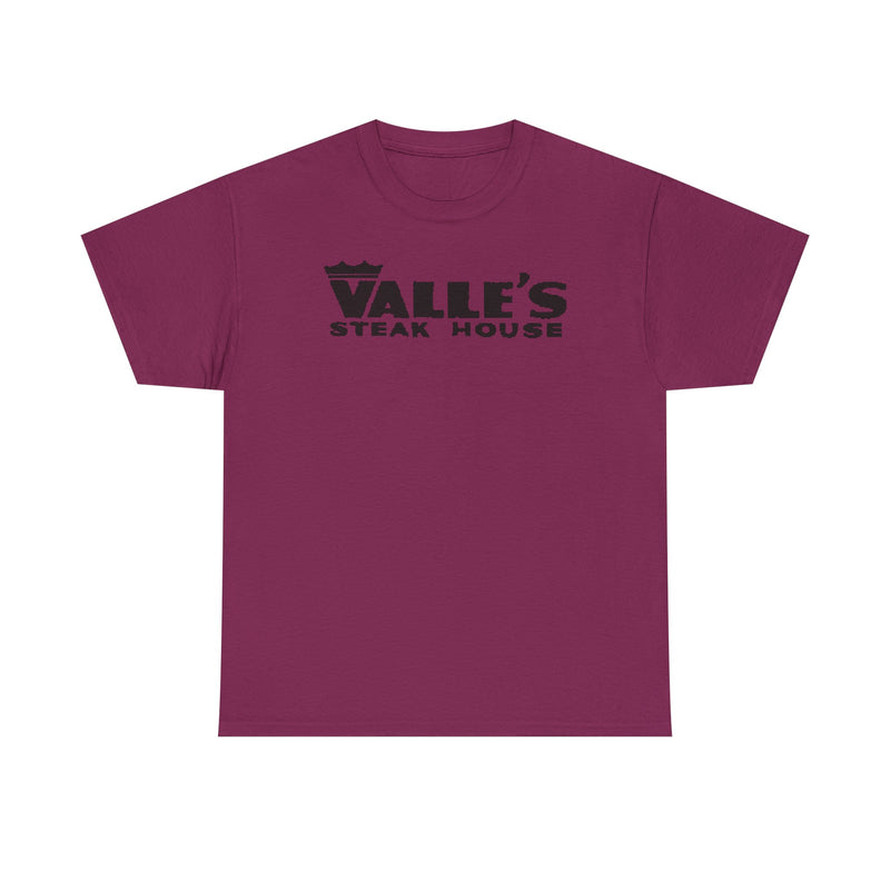Load image into Gallery viewer, Valle's Steak House T-Shirt - Steakhouse Industry Defunct Logo Tee
