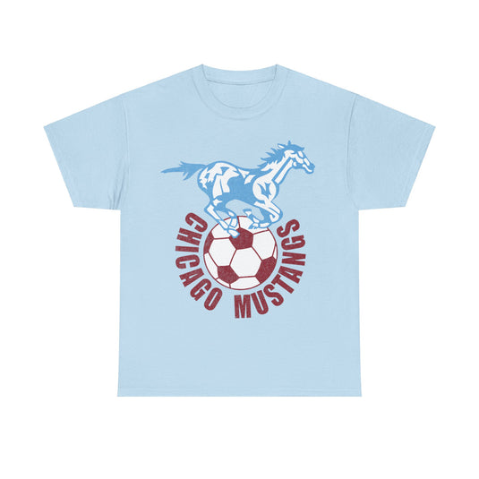 Chicago Mustangs NASL Soccer Retro Nostalgic T-shirt