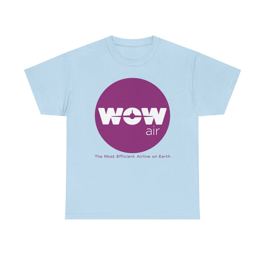WOW Air Purple Logo Iceland Budget Airline Defunct Memorabilia T-shirt