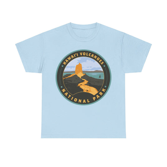 Hawaii Volcanoes National Park Round Logo T-shirt