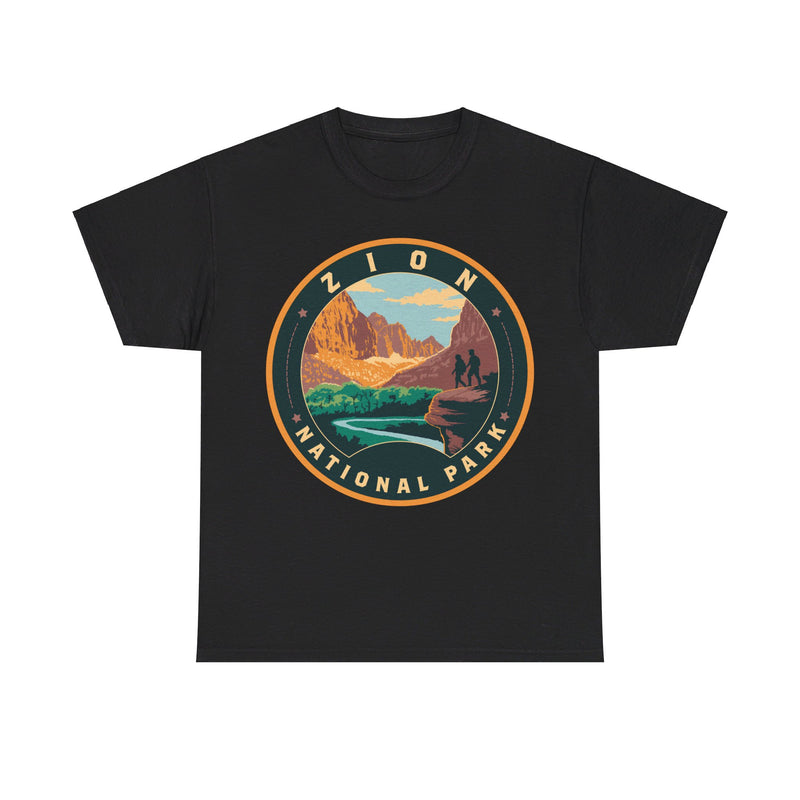 Load image into Gallery viewer, Zion National Park Utah Round Logo T-shirt
