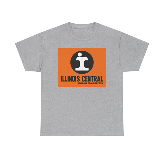 Illinois Central Main Line Mid-America Railroad Logo Train T-Shirt
