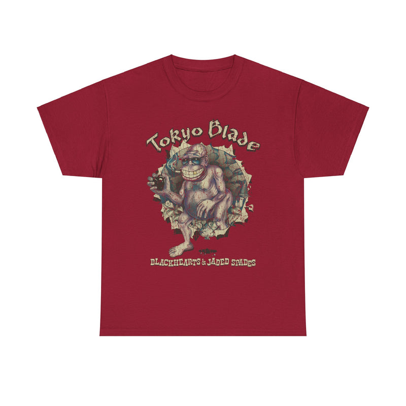 Load image into Gallery viewer, Tokyo Blade Black Hearts Jaded Spades Music Rock T-shirt
