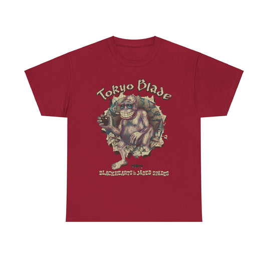Tokyo Blade Black Hearts Jaded Spades Music Rock T-shirt
