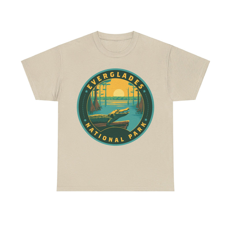 Load image into Gallery viewer, Everglades National Park Florida Round Logo T-shirt
