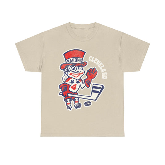 Cleveland Barons Ohio Mascot Ice Hockey T-shirt