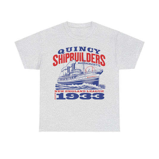 Quincy Shipbuilders Est 1933 Massachusetts Baseball T-shirt