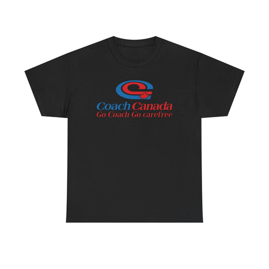 Coach Canada Go Coach Go Carefree Logo Graphic T-Shirt Rare Defunct Brand Tee
