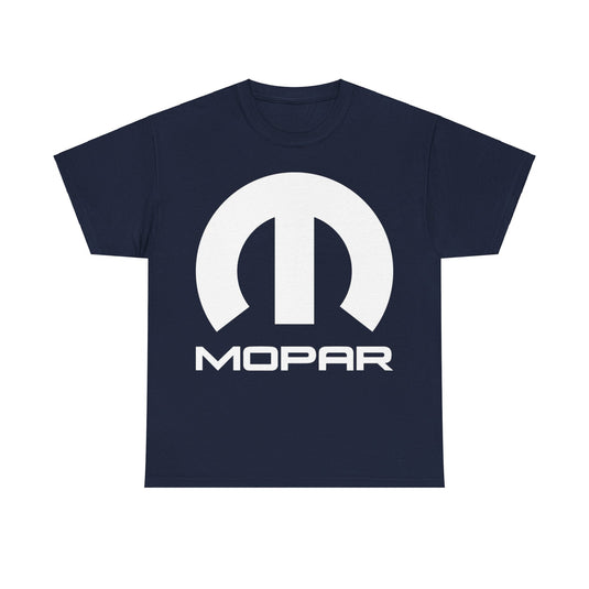 White Mopar Logo Sign Nostalgic Car T-shirt