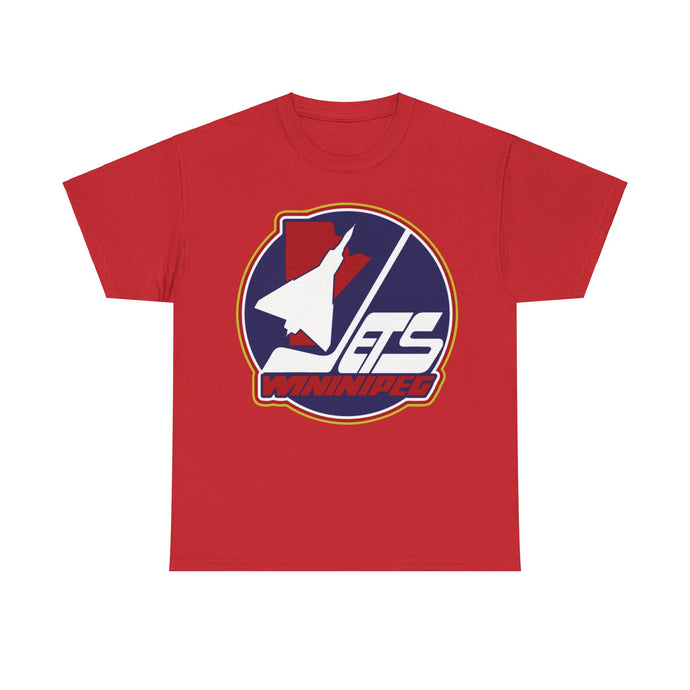 Winnipeg Jets Red Blue Logo Hockey Team T-shirt