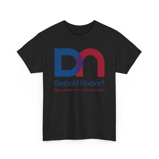 Diebold Nixdorf T-Shirt - Bankrupt ATM Company Logo Tee - Financial Tech