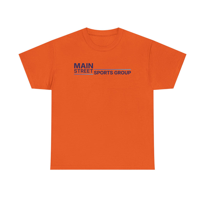 Load image into Gallery viewer, Main Street Sports Group T-Shirt Athletic Company Logo Blue Tee
