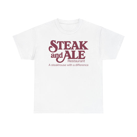 Steak and Ale Restaurant Vintage Steakhouse Logo Classic Dining T-Shirt