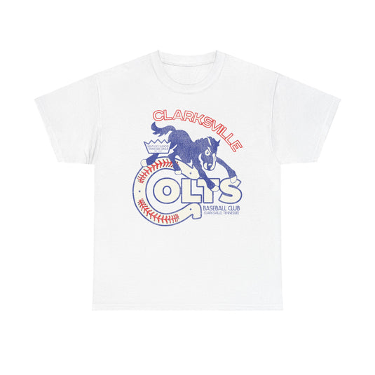 Clarksville Colts Nostalgic Retro Baseball Team T-shirt