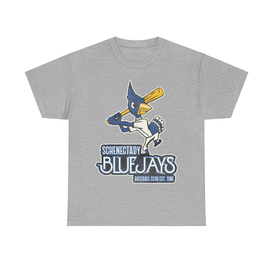 Schenectady Bluejays Nostalgic Retro Baseball Team T-shirt