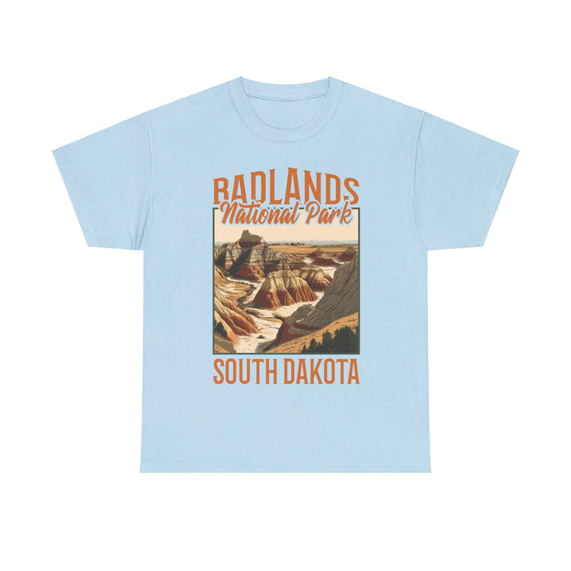 Load image into Gallery viewer, Badlands National Park South Dakota Poster Print T-shirt
