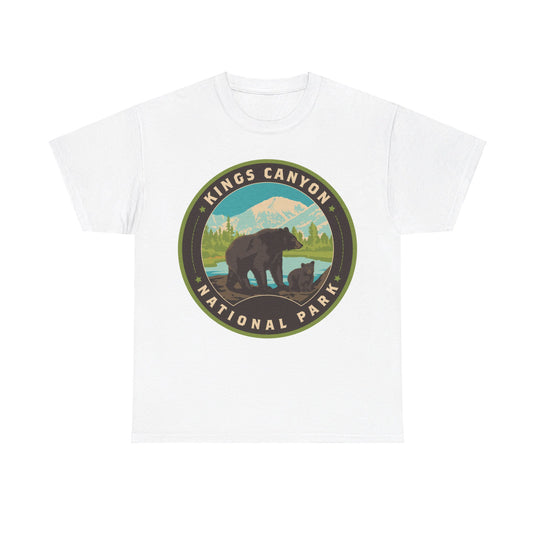 Kings Canyon National Park California Round Logo T-shirt