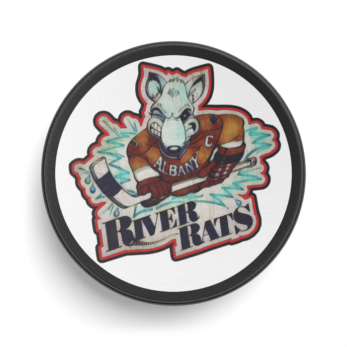 Albany River Rats New York Hockey Puck