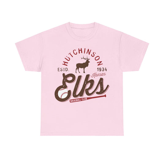 Hutchinson Elks Est 1934 Kansas Baseball Club T-shirt