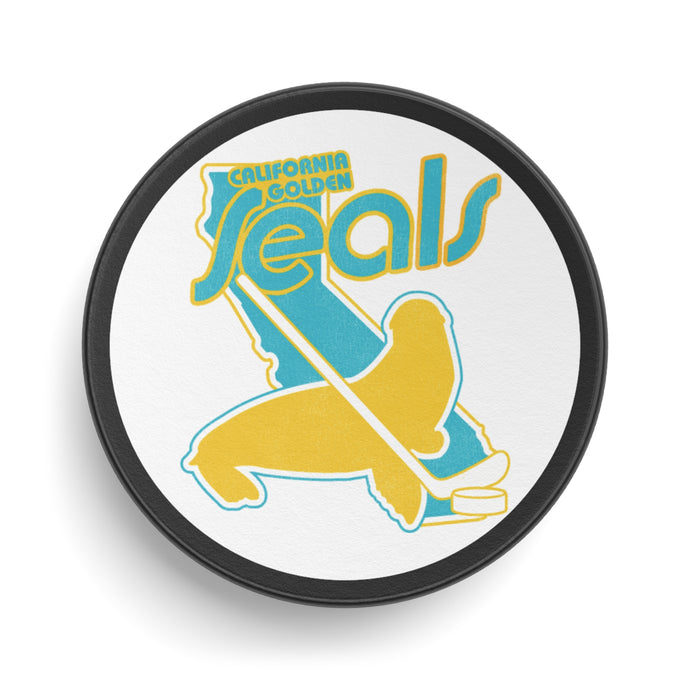 California Golden Seals Nostalgic Logo Hockey Puck