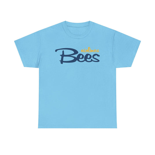 Bees Airlines Casual Script Logo Tee - UK Carrier Tribute