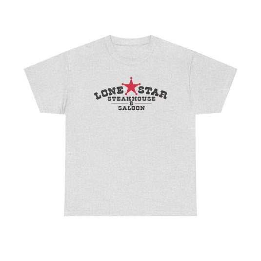 Lone Star Steakhouse T-Shirt - Restaurant Industry Bankrupt Logo Tee