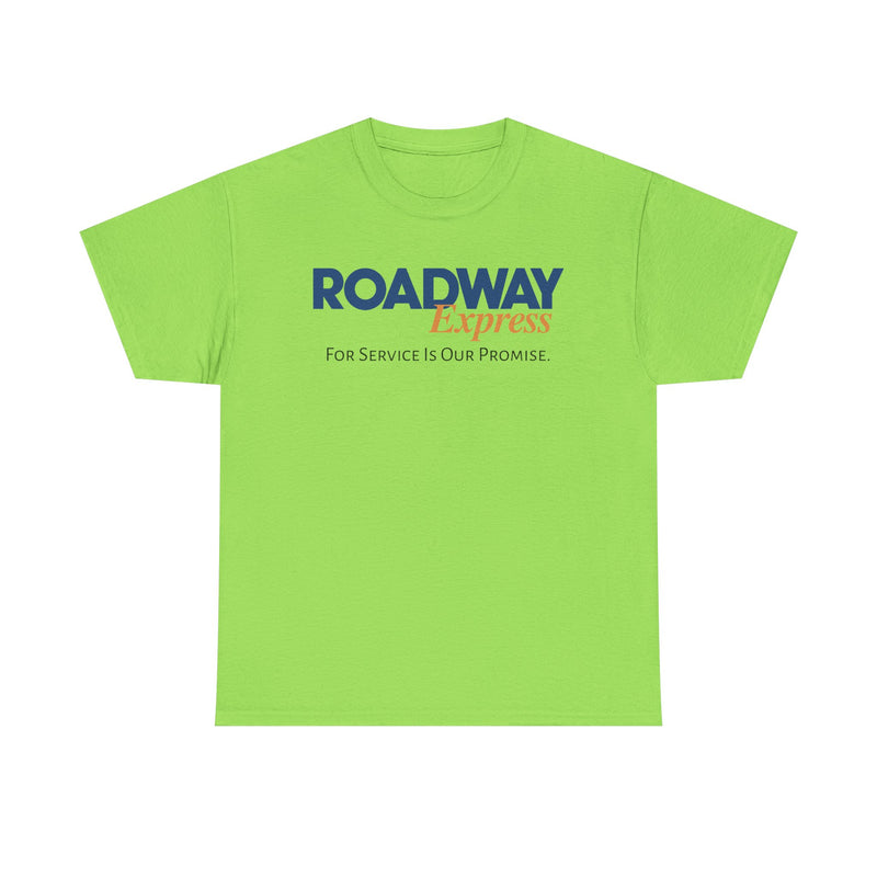 Load image into Gallery viewer, Roadway Express For Service Is Our Promise T-Shirt Logistics Logo
