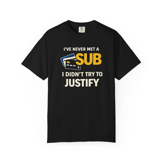 Credit Card Justify Sub Bonus Points Miles Travel T-shirt