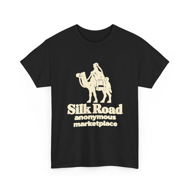 Load image into Gallery viewer, Silk Road Anonymous Marketplace Nostalgic Logo T-shirt
