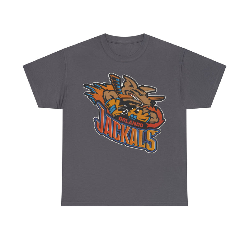 Load image into Gallery viewer, Orlando Jackals Logo Nostalgic Defunct Retro Hockey T-shirt
