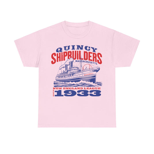 Quincy Shipbuilders Est 1933 Massachusetts Baseball T-shirt