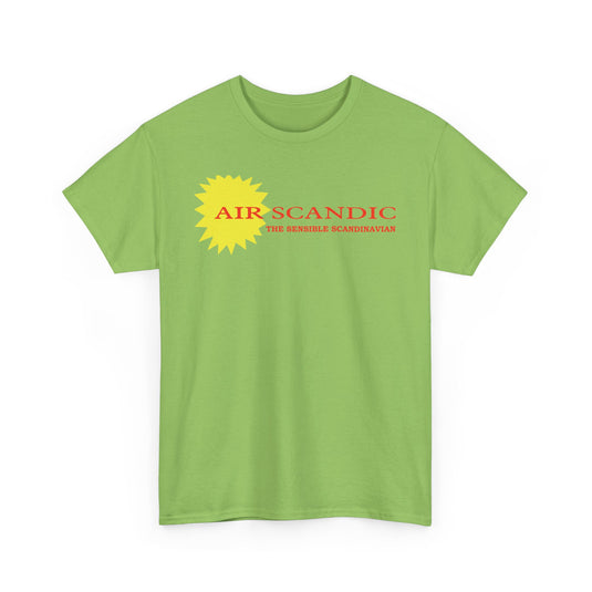 Air Scandic The Sensible Scandinavian Vintage Airline Logo Aviation T-shirt