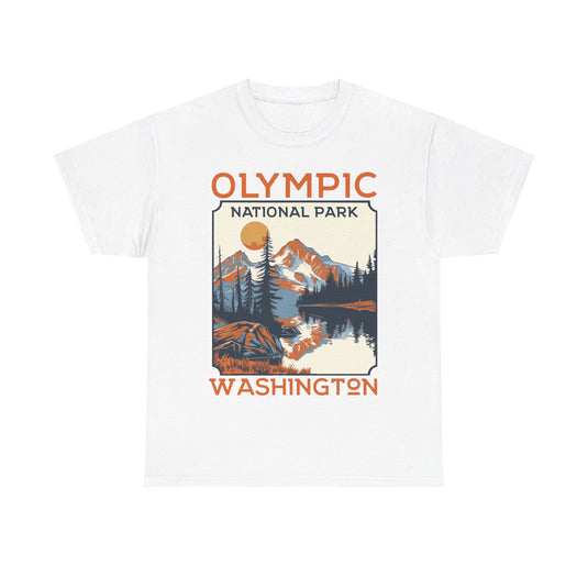 Olympic National Park Washington Poster Print T-shirt