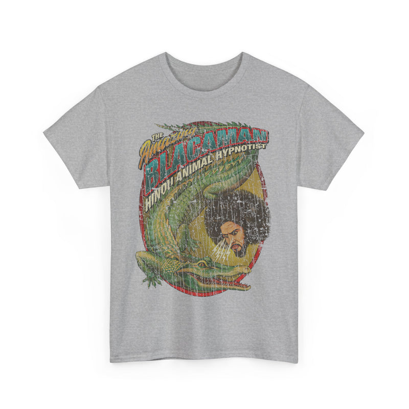 Load image into Gallery viewer, The Amazing Blacaman 1924 Hindu Animal Hypnotist Circus Performer T-shirt
