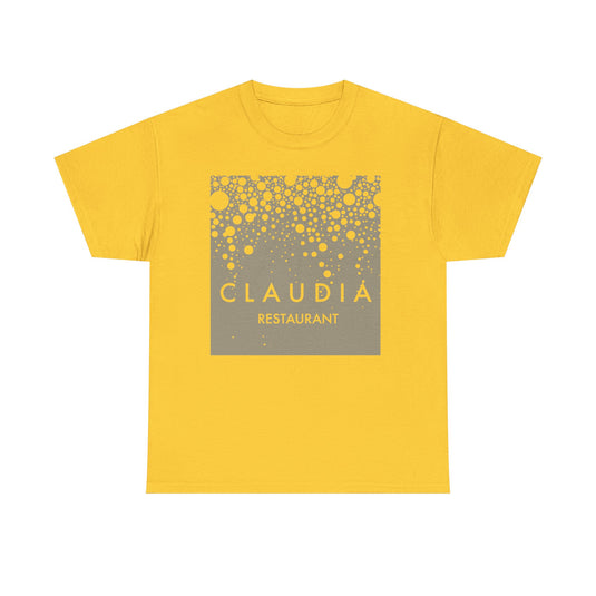 Claudia Restaurant T-Shirt - Fine Dining Industry Defunct Logo Tee
