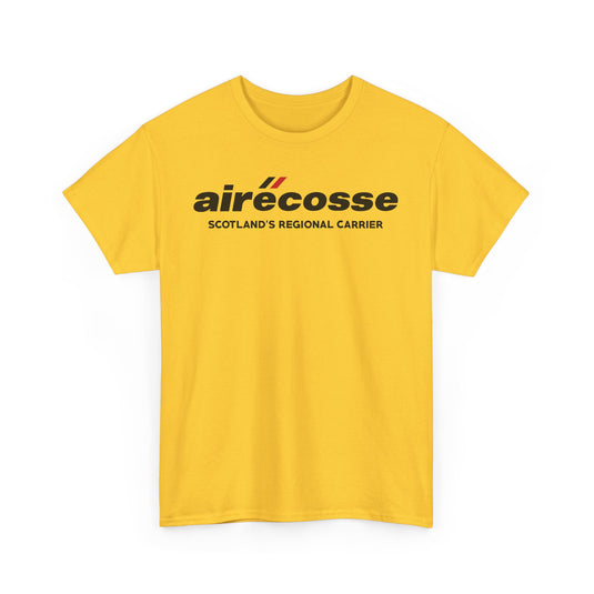 Airecosse Scotland's Regional Carrier Vintage Airline Logo Aviation T-shirt