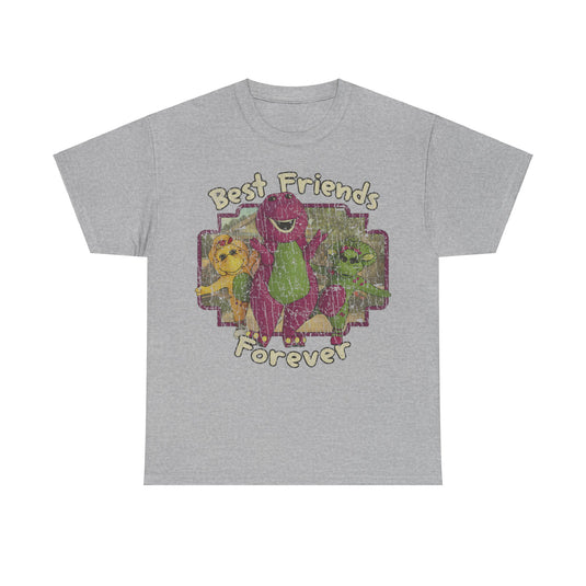 Best Friends Forever 1992 Purple Dinosaur Nostalgic Retro T-shirt