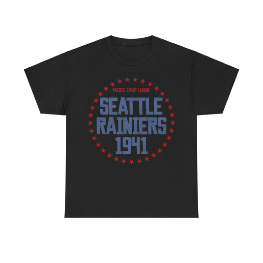 Seattle Rainiers 1941 Nostalgic Retro Baseball Team T-shirt