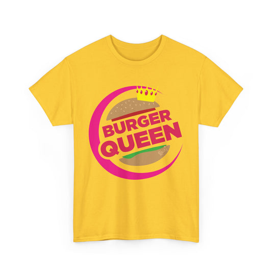 Burger Queen Fast Food Chain Vintage Logo Restaurant T-Shirt