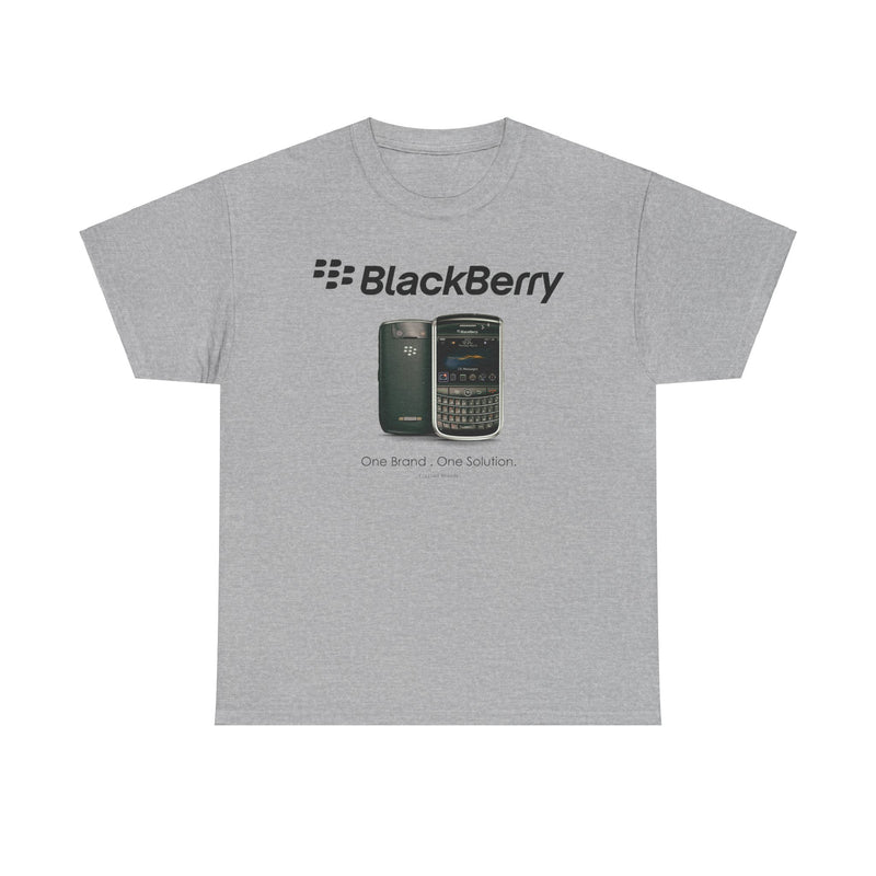 Load image into Gallery viewer, Blackberry Cell Phone One Brand One Solution Nostalgic Logo T-shirt
