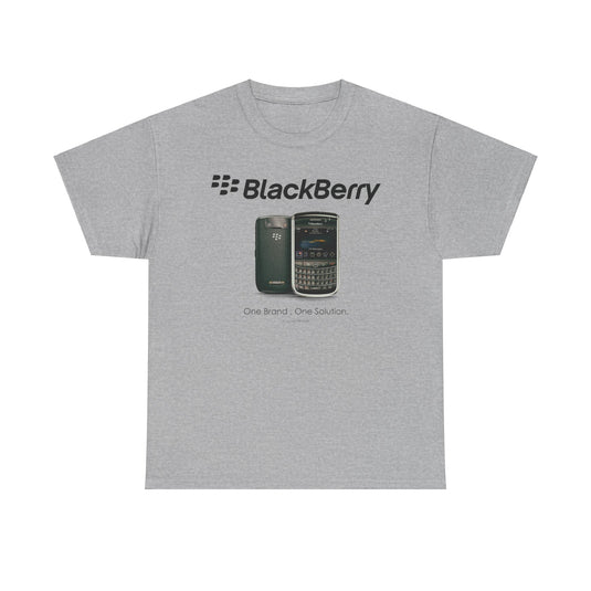 Blackberry Cell Phone One Brand One Solution Nostalgic Logo T-shirt