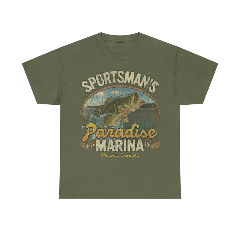 Load image into Gallery viewer, Sportsmans Paradise Louisiana Marina Store T-shirt
